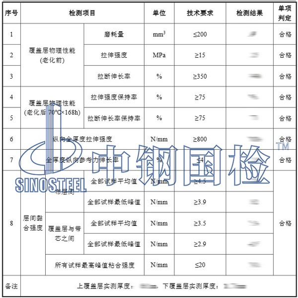 輸送帶檢測(cè)項(xiàng)目結(jié)果