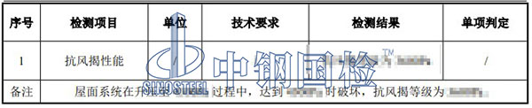 屋面光伏組件檢測項目結(jié)果